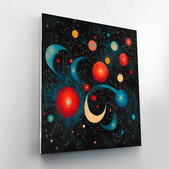 Joan Miró Inspired Orbital Whimsy Paint by numbers kits