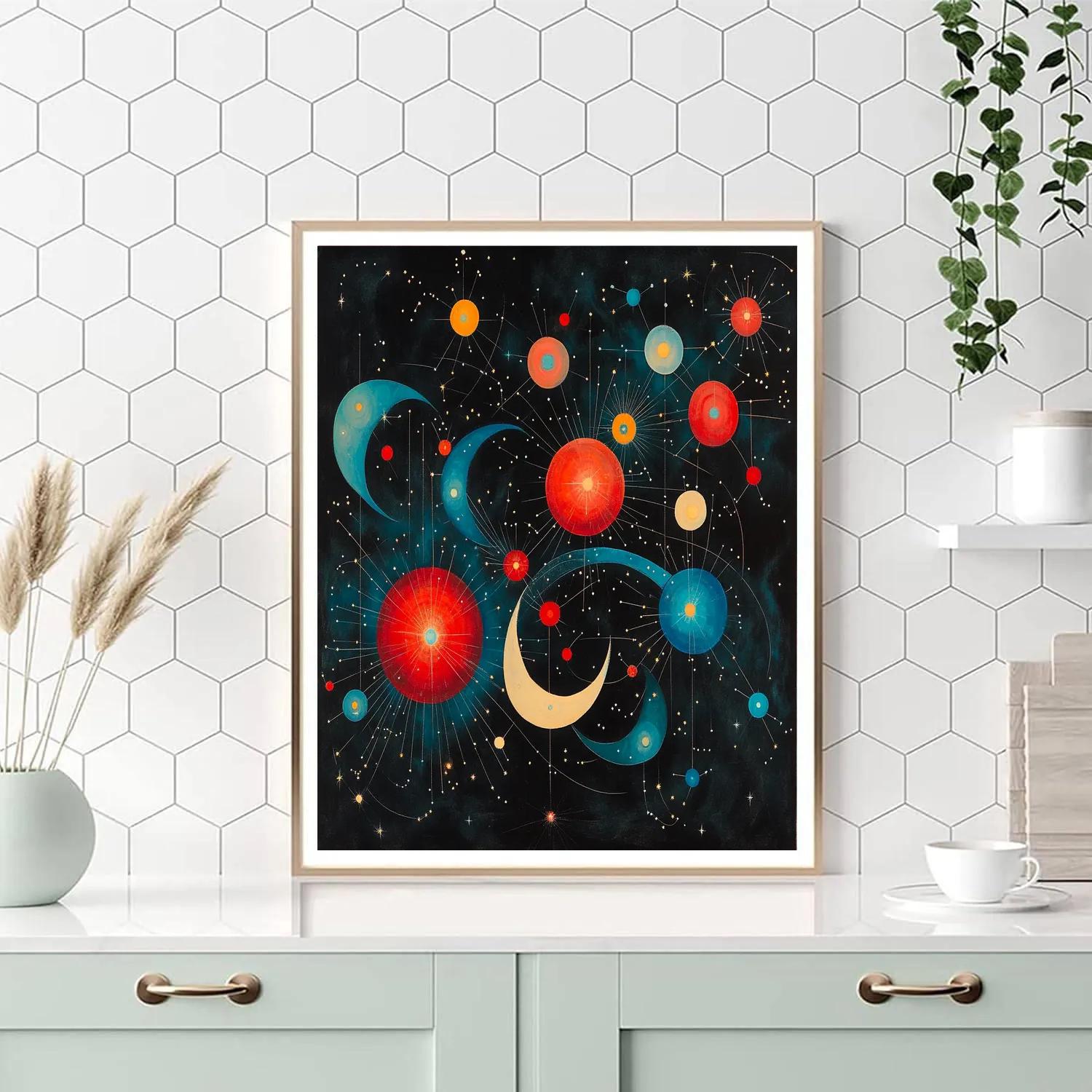 Joan Miró Inspired Orbital Whimsy Paint by numbers kits