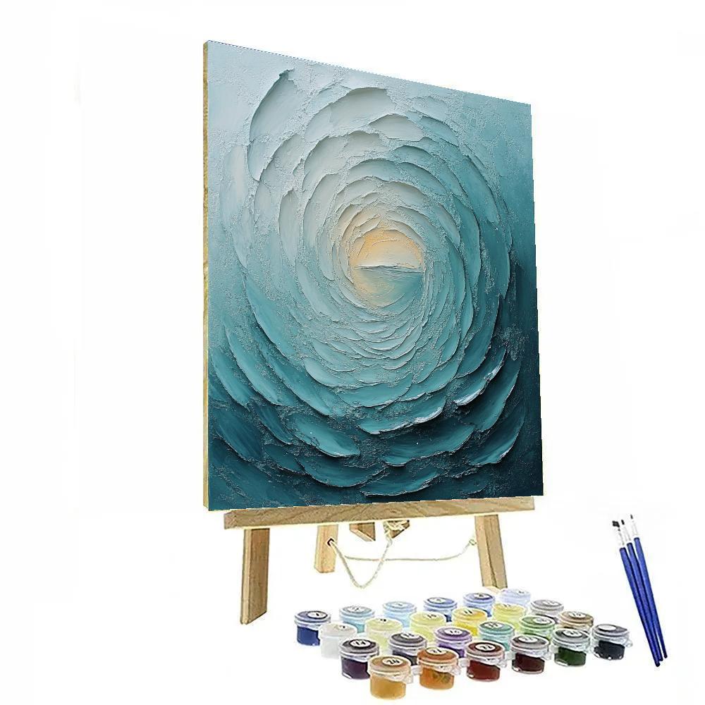Max Ernst Inspired Teal Reverie painting number kit