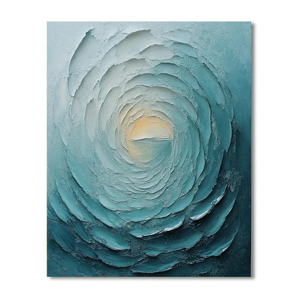 Max Ernst Inspired Teal Reverie painting number kit