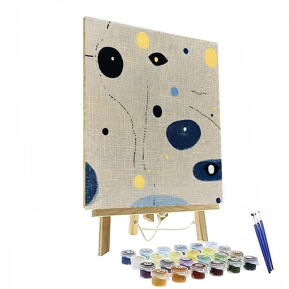 Joan Miró Inspired Whispering Constellations Paint by numbers kits