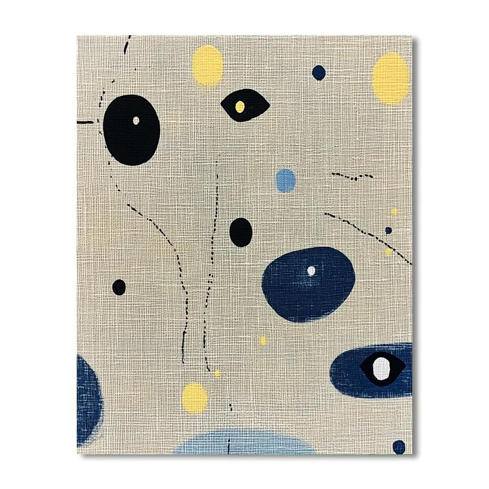 Joan Miró Inspired Whispering Constellations Paint by numbers kits