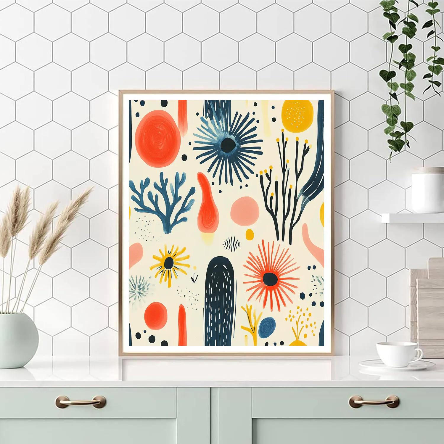 Joan Miró Inspired Silent Carnival paint by number