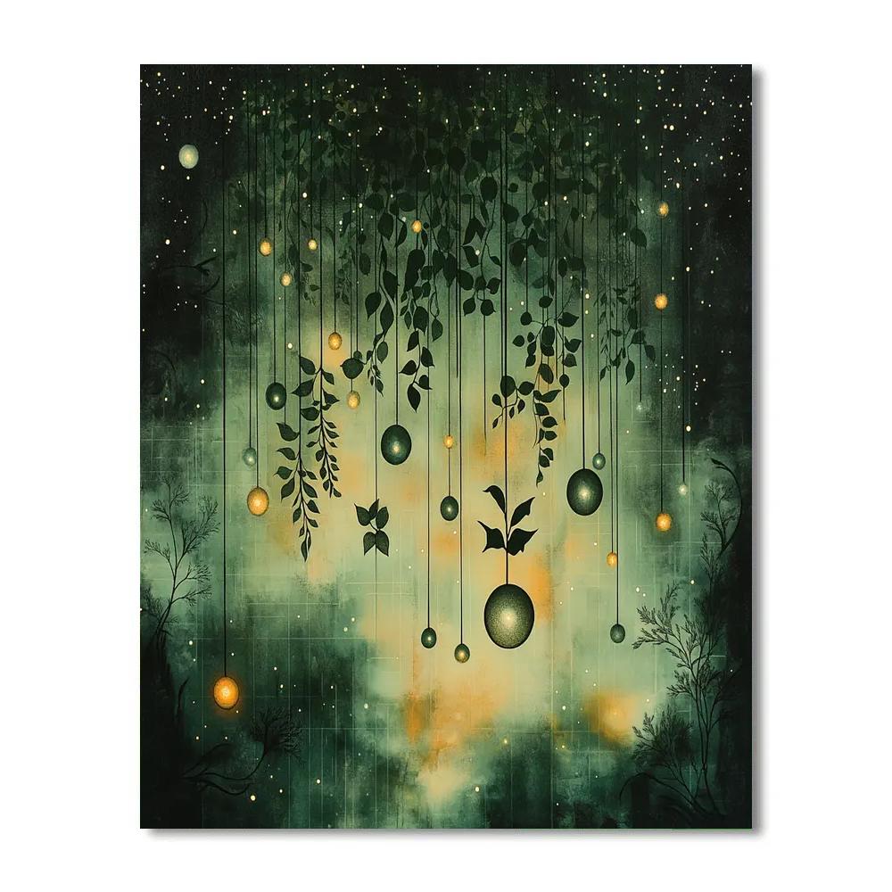 Max Ernst Inspired Celestial Garden DIY paint by numbers