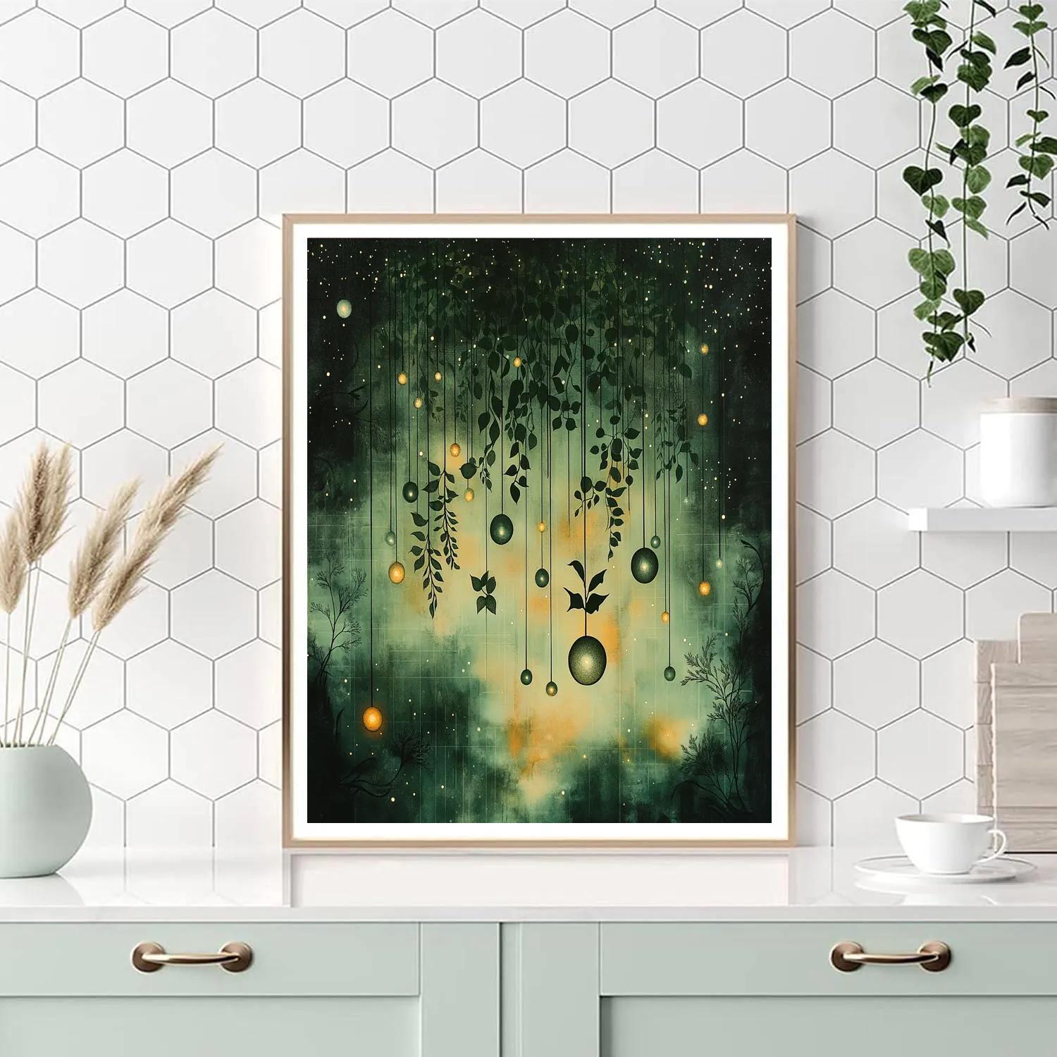 Max Ernst Inspired Celestial Garden DIY paint by numbers