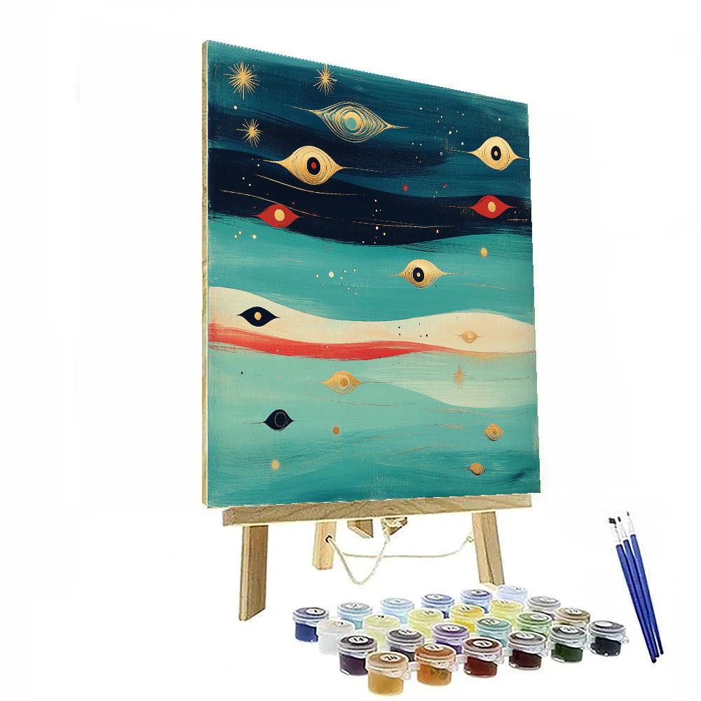 Joan Miró Inspired Memory Of Seas painting number kit