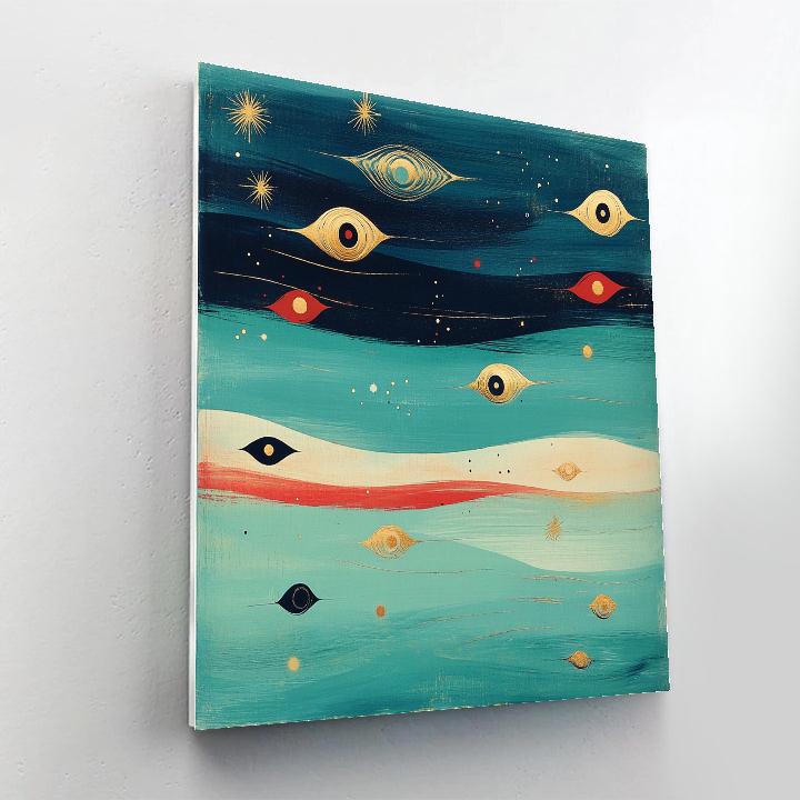 Joan Miró Inspired Memory Of Seas painting number kit