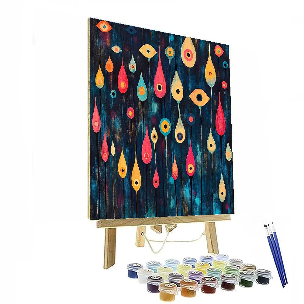 Joan Miró Inspired Night Market Of Stars DIY paint by numbers