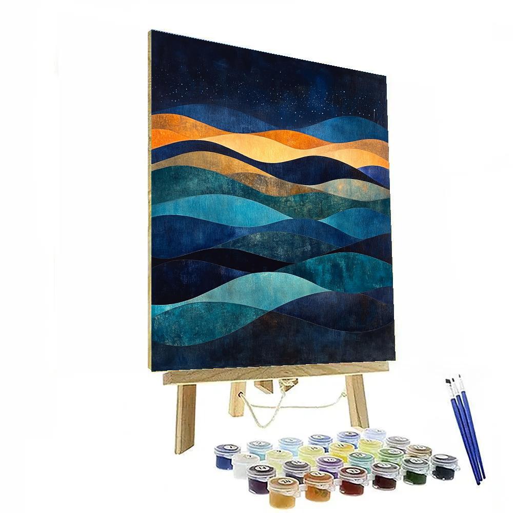 Max Ernst Inspired Ochre Aurora Painting by numbers kit