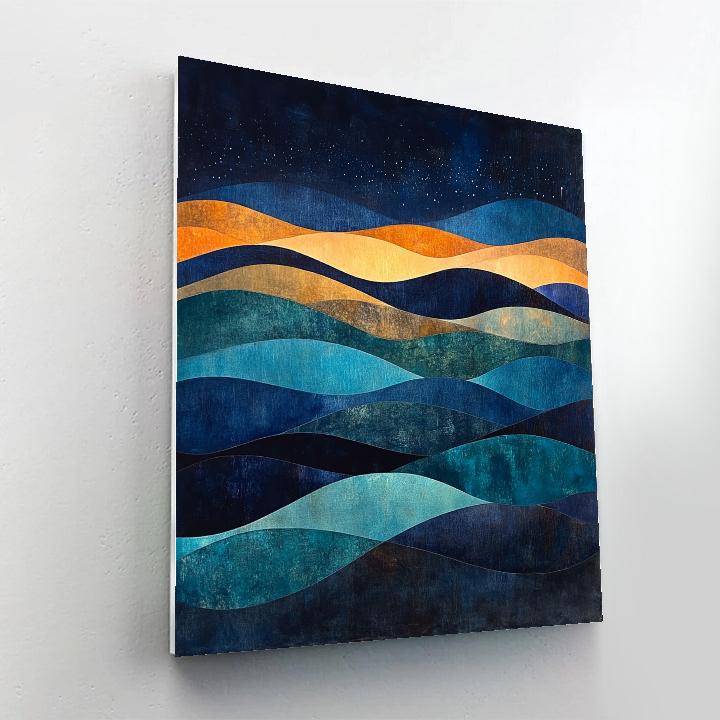 Max Ernst Inspired Ochre Aurora Painting by numbers kit