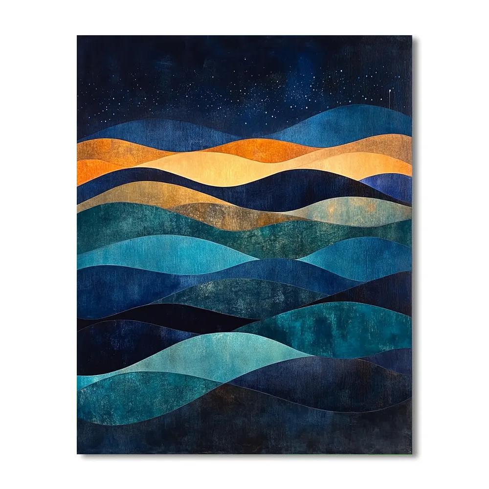 Max Ernst Inspired Ochre Aurora Painting by numbers kit