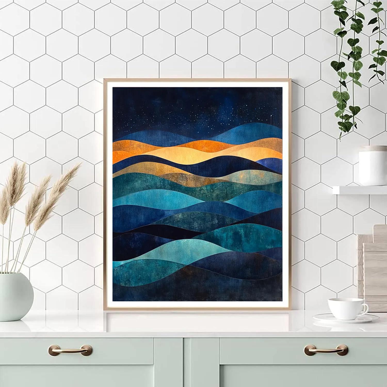 Max Ernst Inspired Ochre Aurora Painting by numbers kit