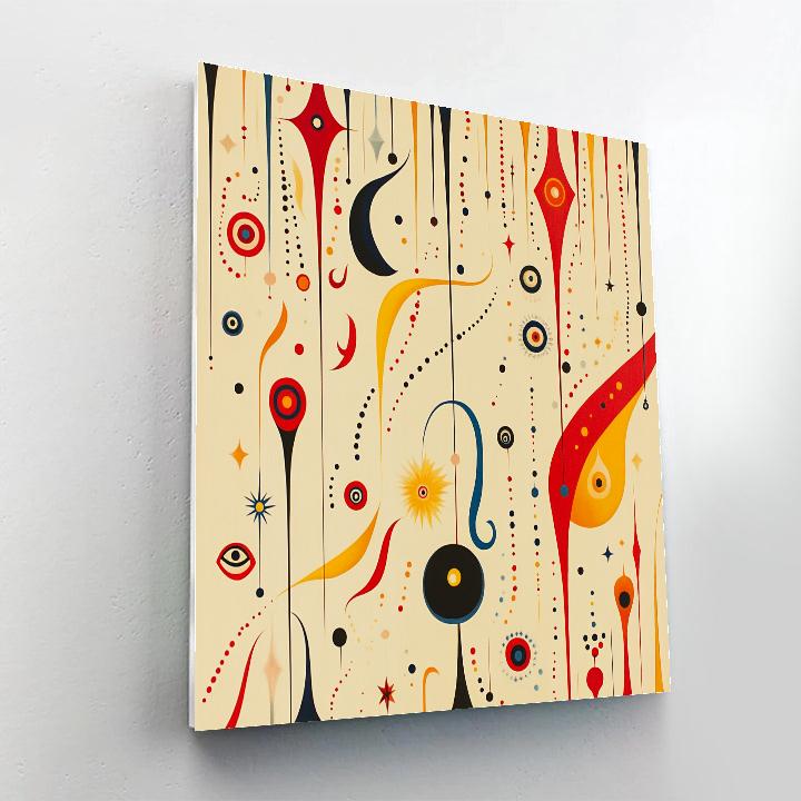Joan Miró Inspired Flight Of Symbols Painting by numbers kit
