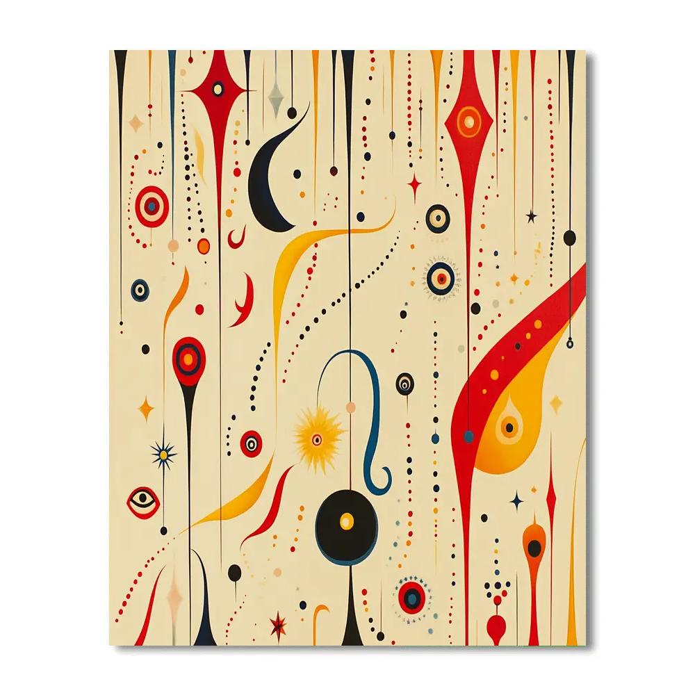 Joan Miró Inspired Flight Of Symbols Painting by numbers kit