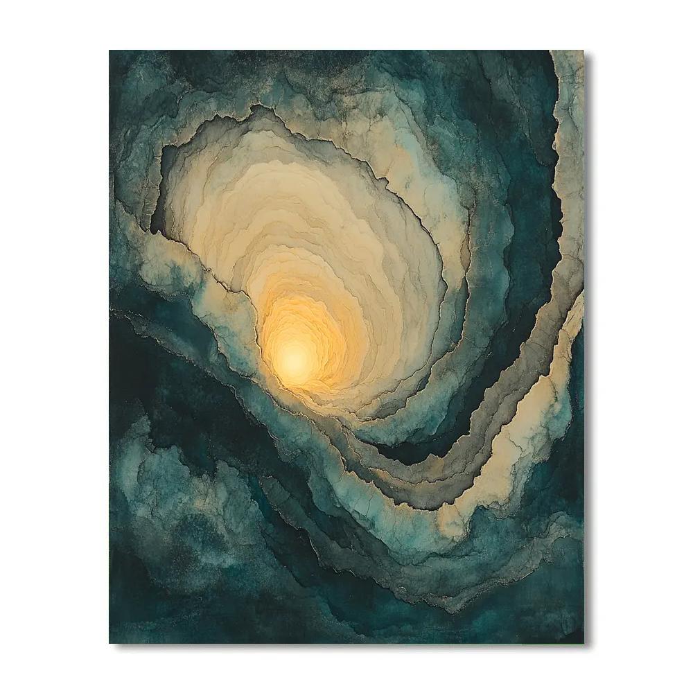 Max Ernst Inspired Subterranean Light Painting by numbers kit