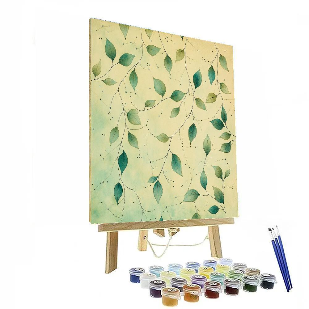 Max Ernst Inspired Verdant Constellation Painting by numbers kit
