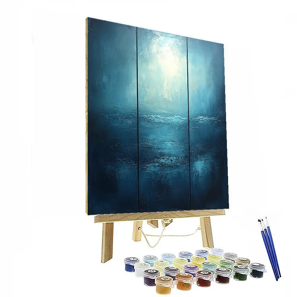 Mark Rothko Inspired Deep Ocean Quiet Numbered painting kits