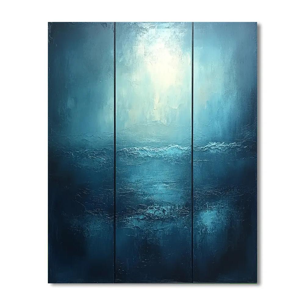 Mark Rothko Inspired Deep Ocean Quiet Numbered painting kits