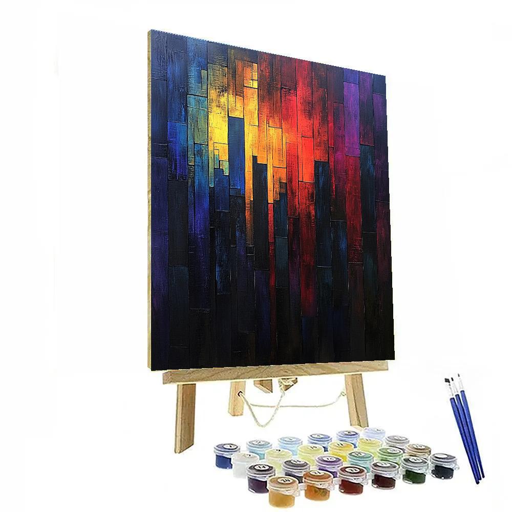 Mark Rothko Inspired Urban Nightfall painting number kit