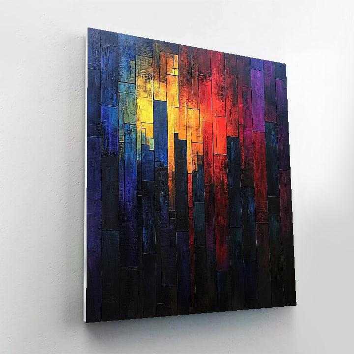 Mark Rothko Inspired Urban Nightfall painting number kit