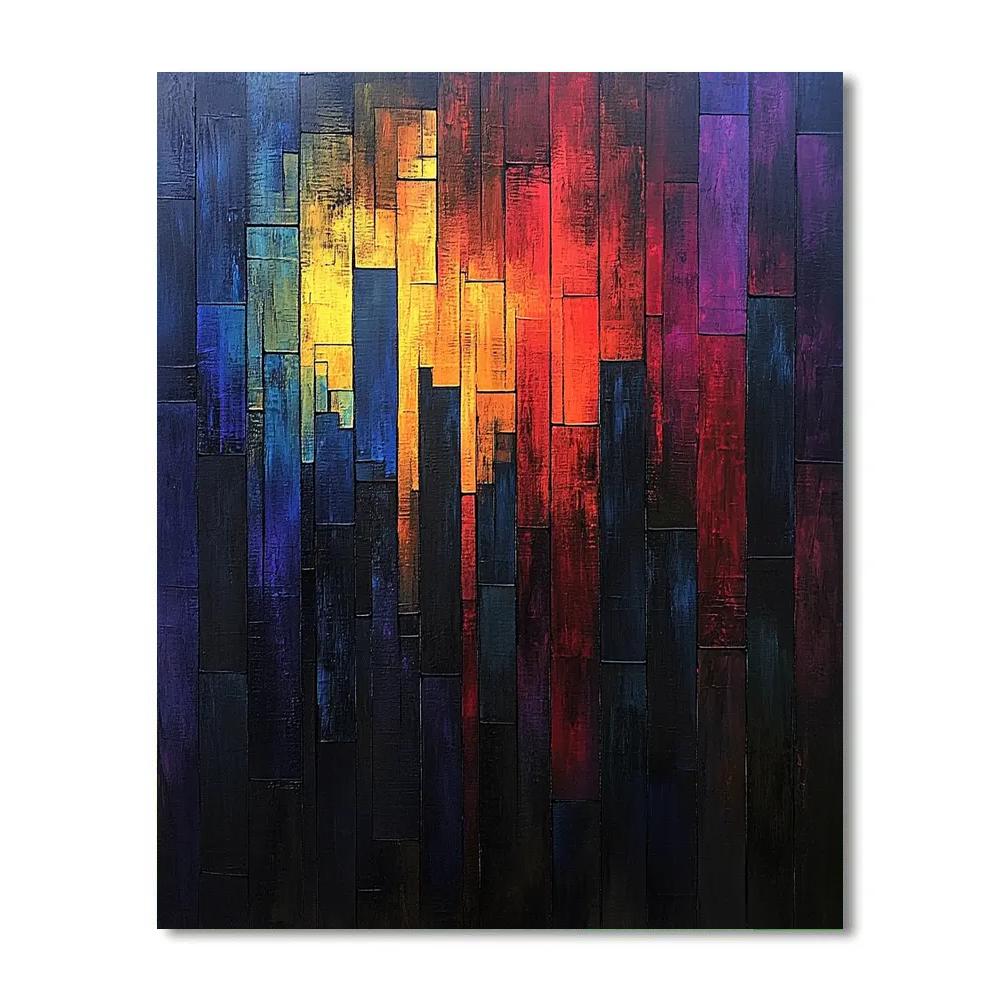 Mark Rothko Inspired Urban Nightfall painting number kit