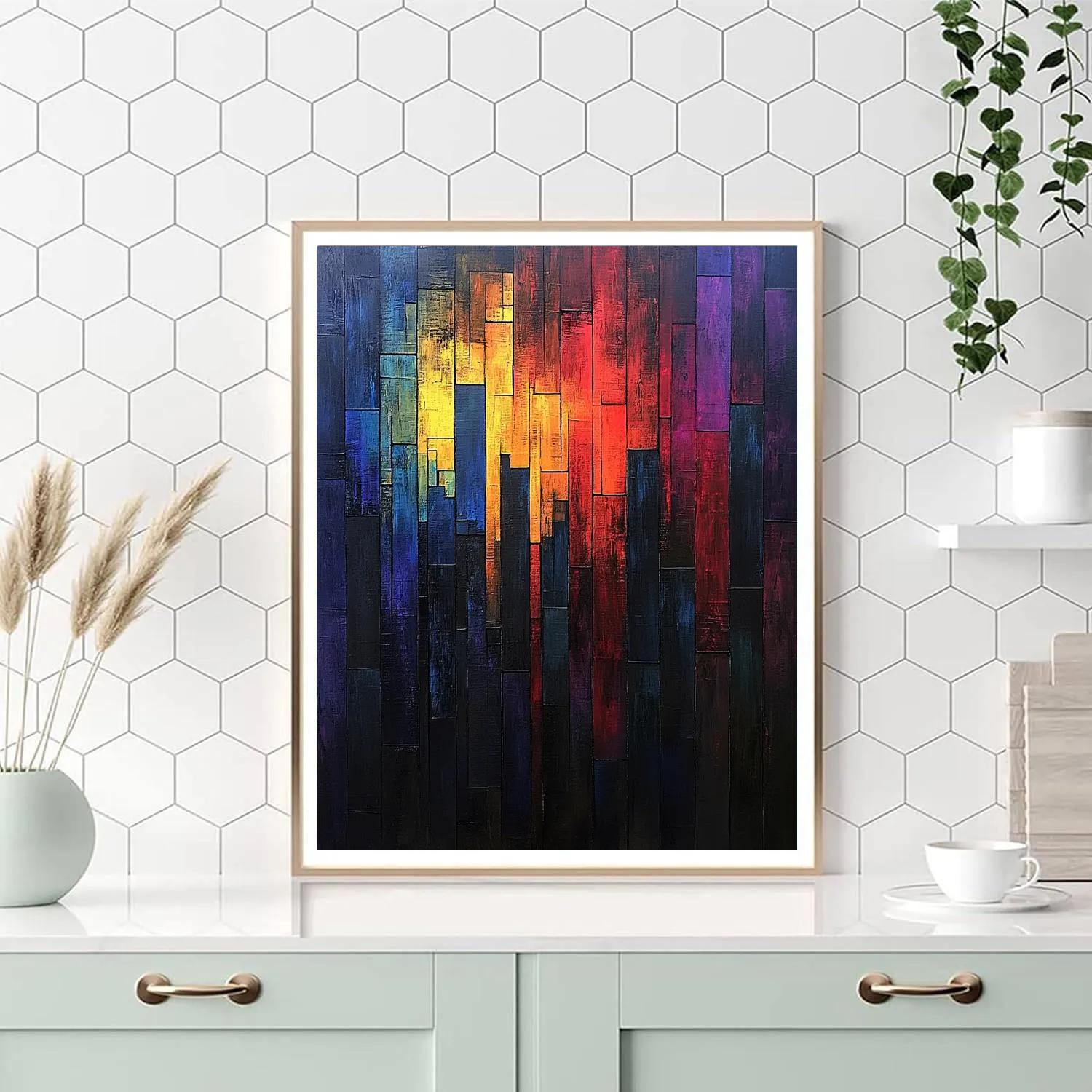 Mark Rothko Inspired Urban Nightfall painting number kit