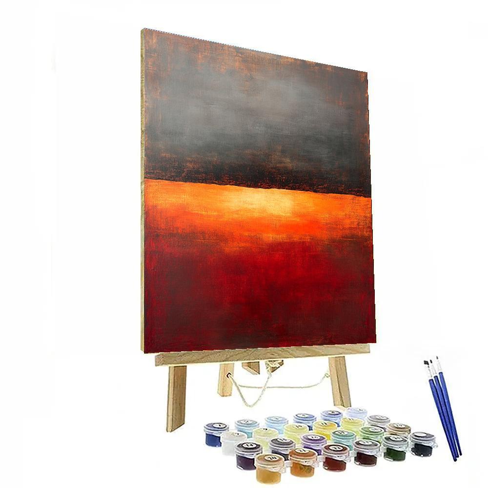 Mark Rothko Inspired Silent Volcano Painting by numbers kit