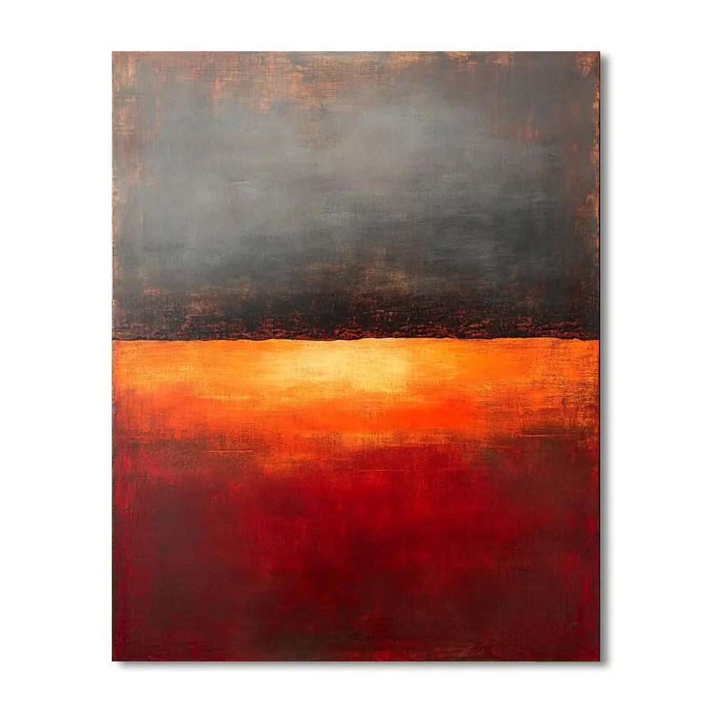Mark Rothko Inspired Silent Volcano Painting by numbers kit