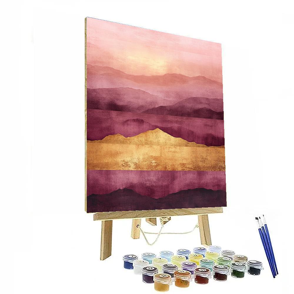 Mark Rothko Inspired Sundown Plateau paint by numbers
