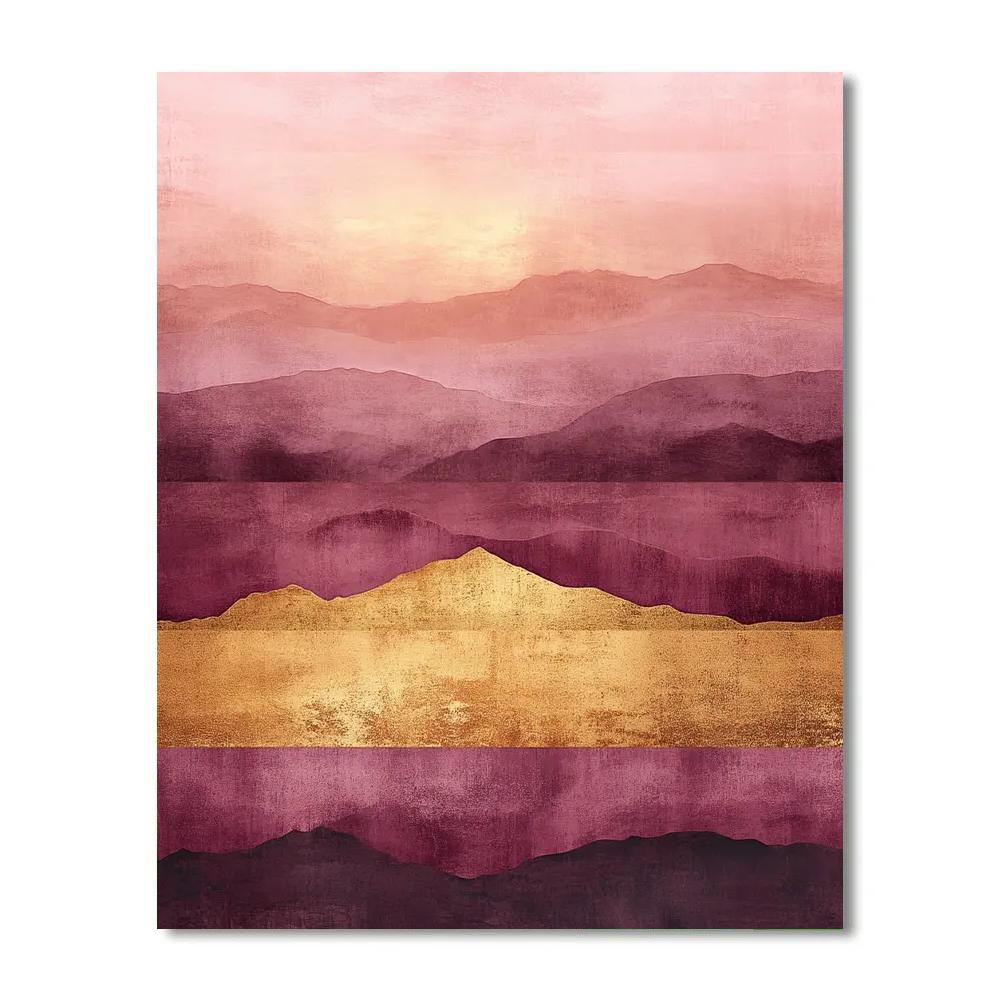 Mark Rothko Inspired Sundown Plateau paint by numbers