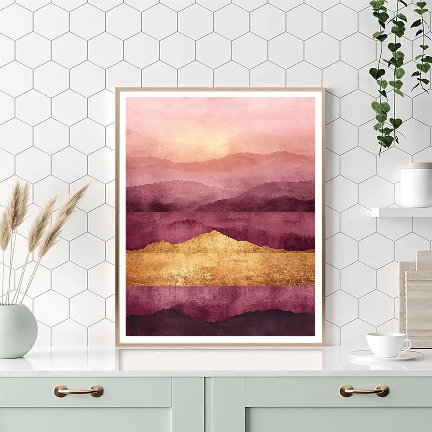 Mark Rothko Inspired Sundown Plateau paint by numbers