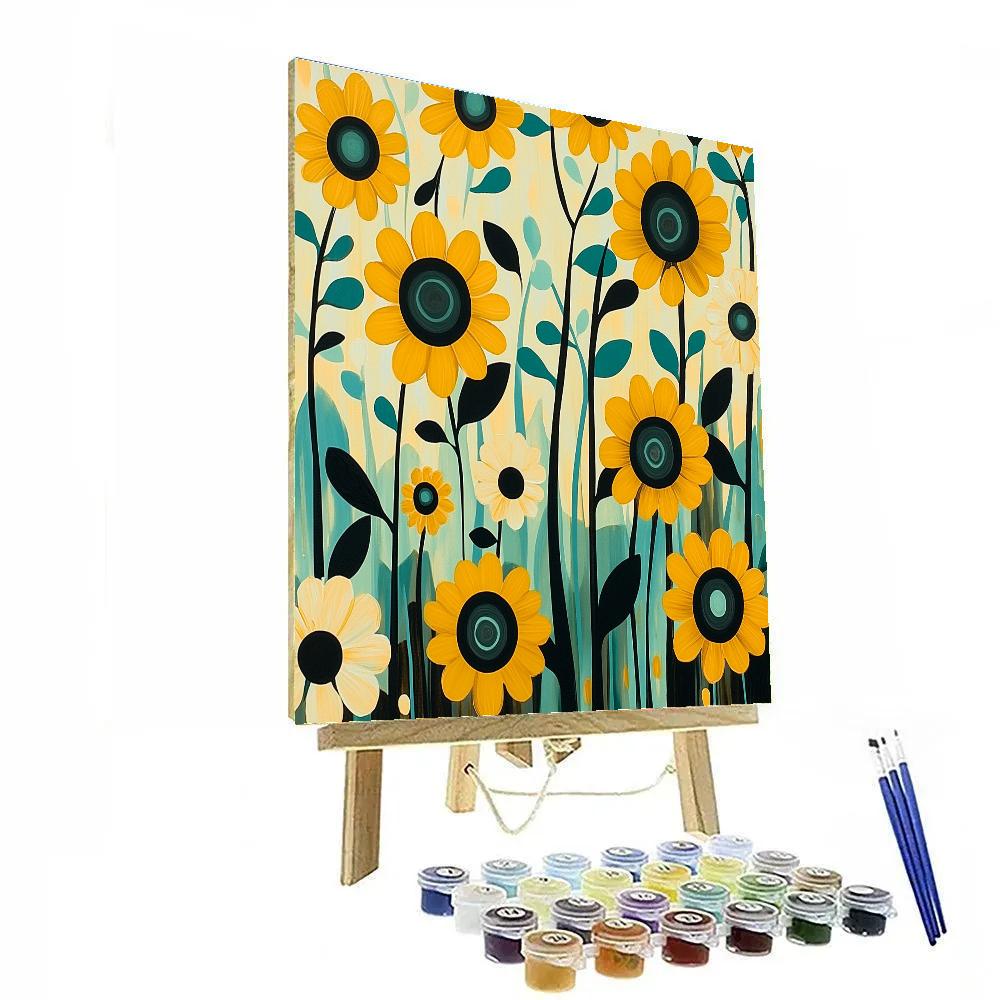 Yayoi Kusama Inspired Infinite Loop Garden DIY paint by numbers