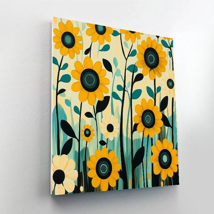 Yayoi Kusama Inspired Infinite Loop Garden DIY paint by numbers