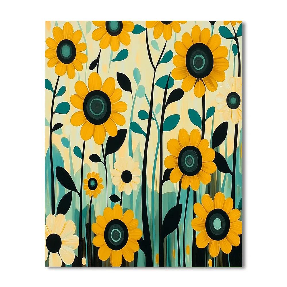 Yayoi Kusama Inspired Infinite Loop Garden DIY paint by numbers