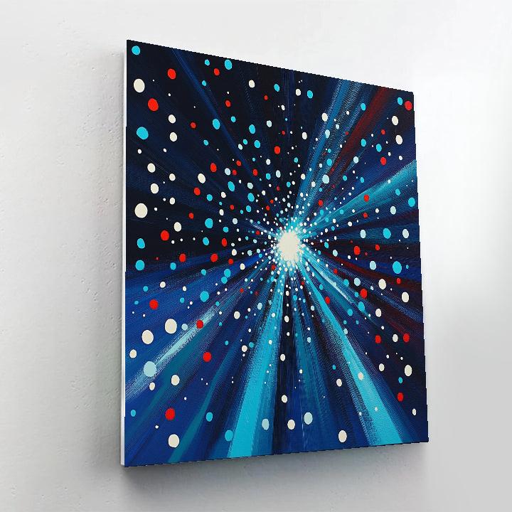 Yayoi Kusama Inspired Stellar Dotstorm Painting by numbers kit