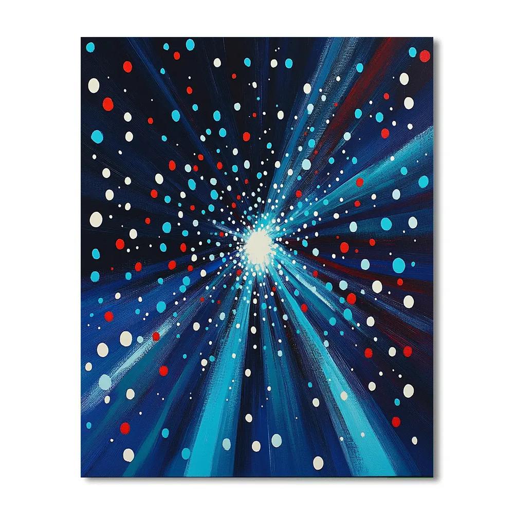 Yayoi Kusama Inspired Stellar Dotstorm Painting by numbers kit