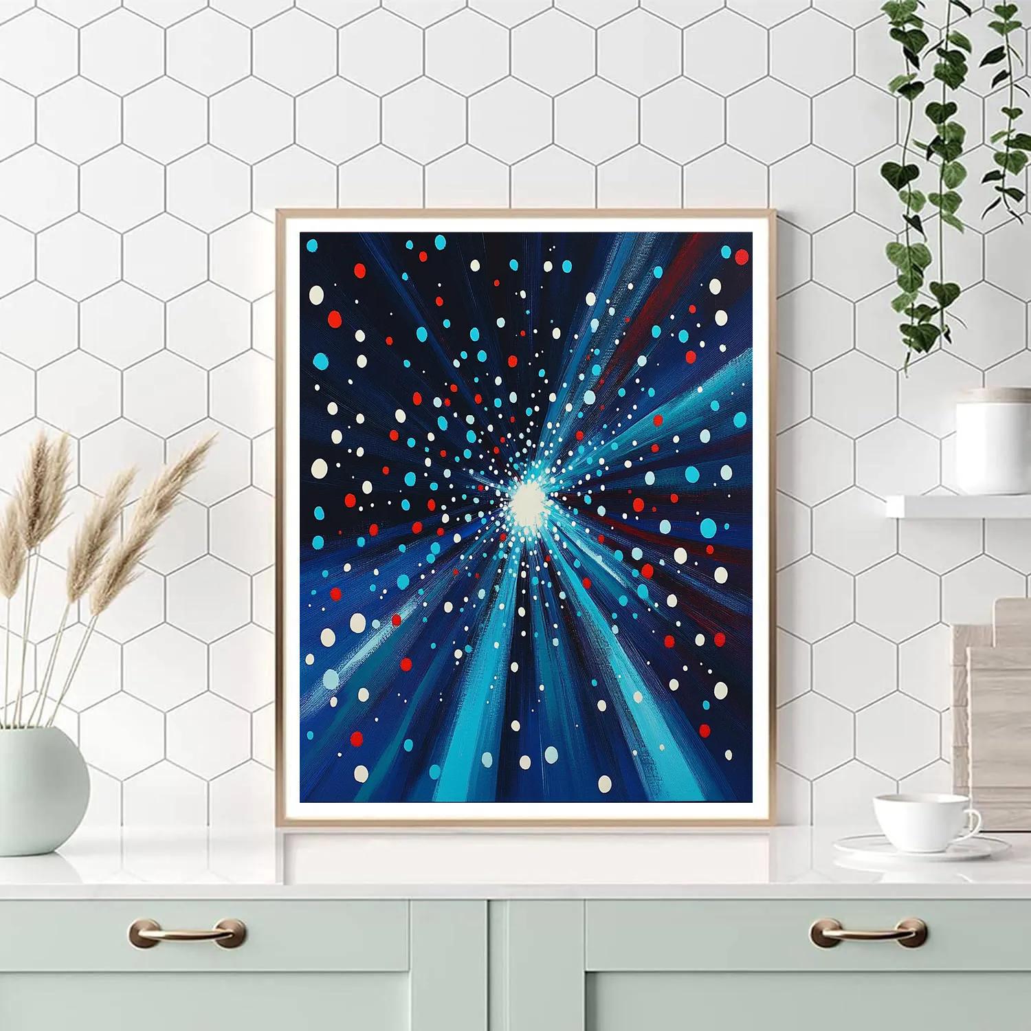 Yayoi Kusama Inspired Stellar Dotstorm Painting by numbers kit
