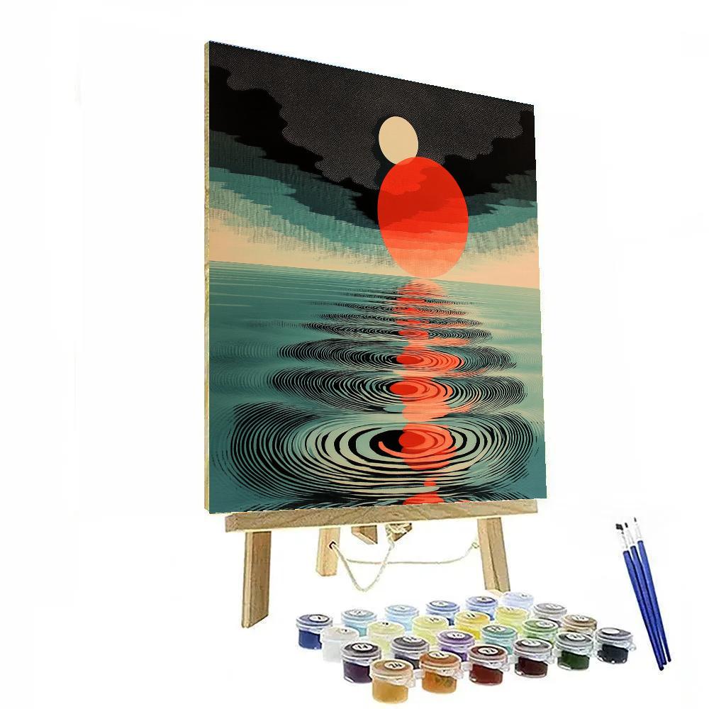 Yayoi Kusama Inspired Mirror Ocean Of Dots paint by color