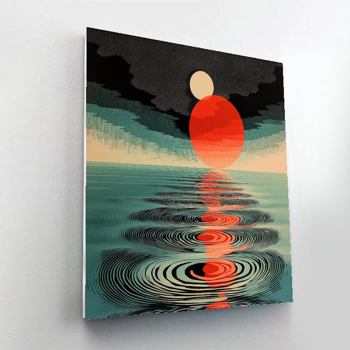 Yayoi Kusama Inspired Mirror Ocean Of Dots paint by color