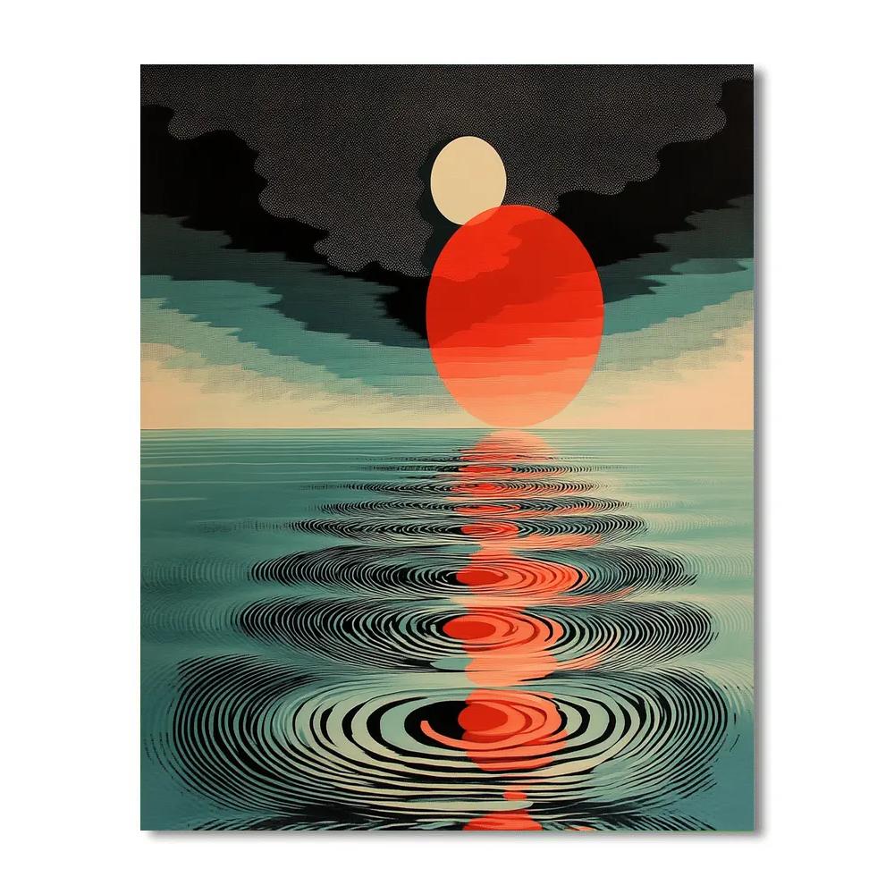 Yayoi Kusama Inspired Mirror Ocean Of Dots paint by color