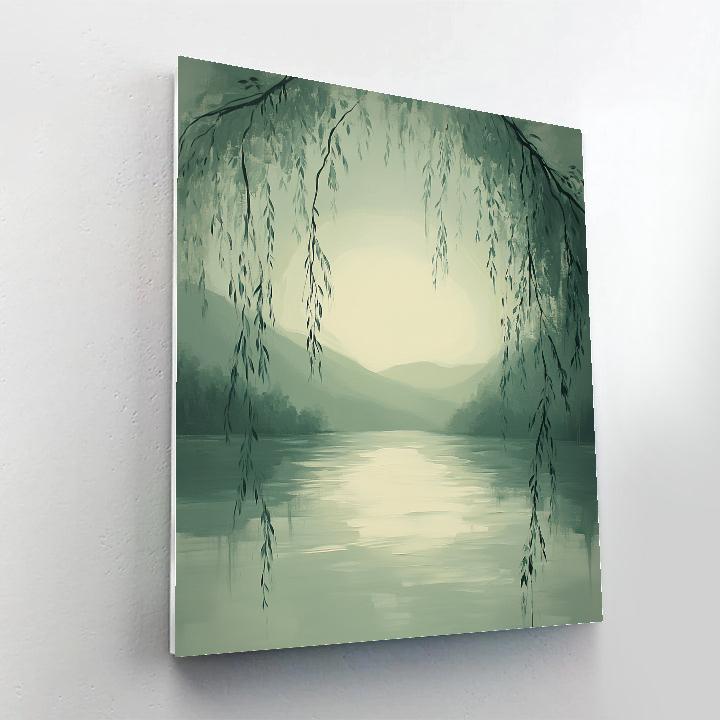 Zhao Mengfu Inspired Silent Willow Echo Numbered painting kits