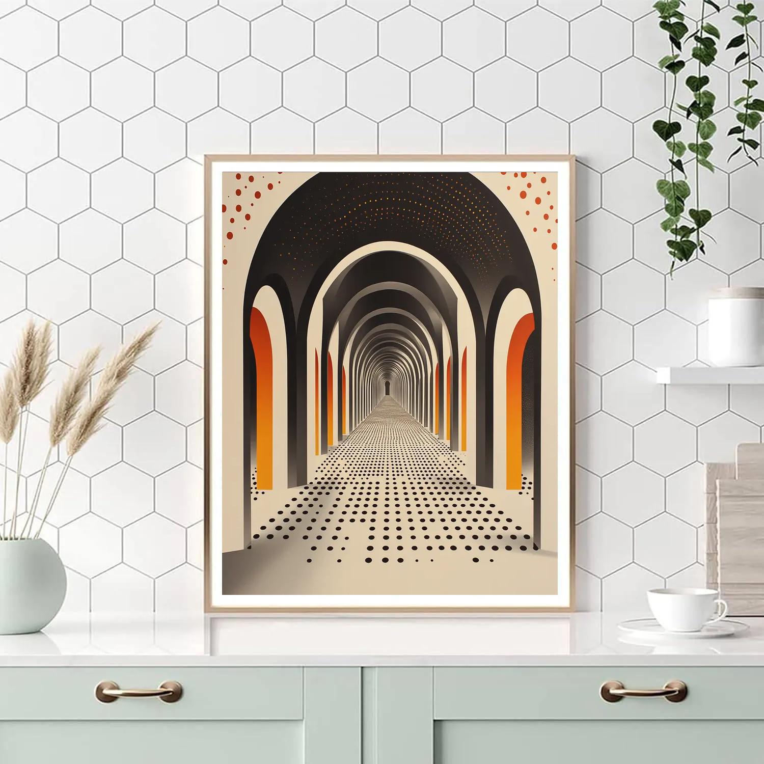 Yayoi Kusama Inspired Polka Infinity Corridor paint by color