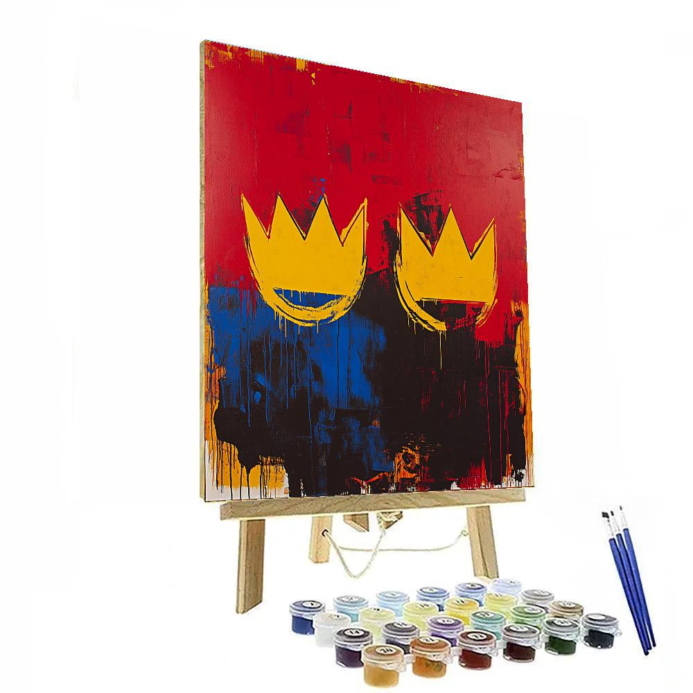 Jean-Michel Basquiat Inspired Urban Crown Symphony Painting by numbers kit