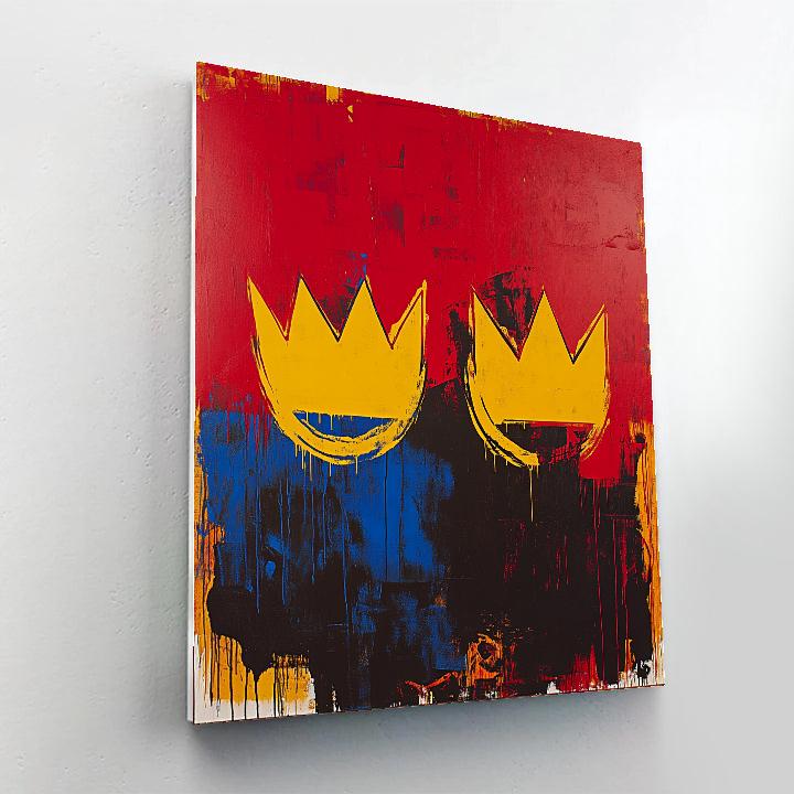 Jean-Michel Basquiat Inspired Urban Crown Symphony Painting by numbers kit