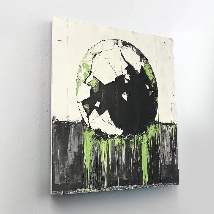 Banksy Inspired Environmental Collapse DIY paint by numbers