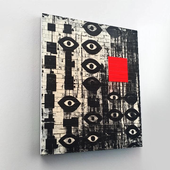 Banksy Inspired Surveillance State paint by numbers