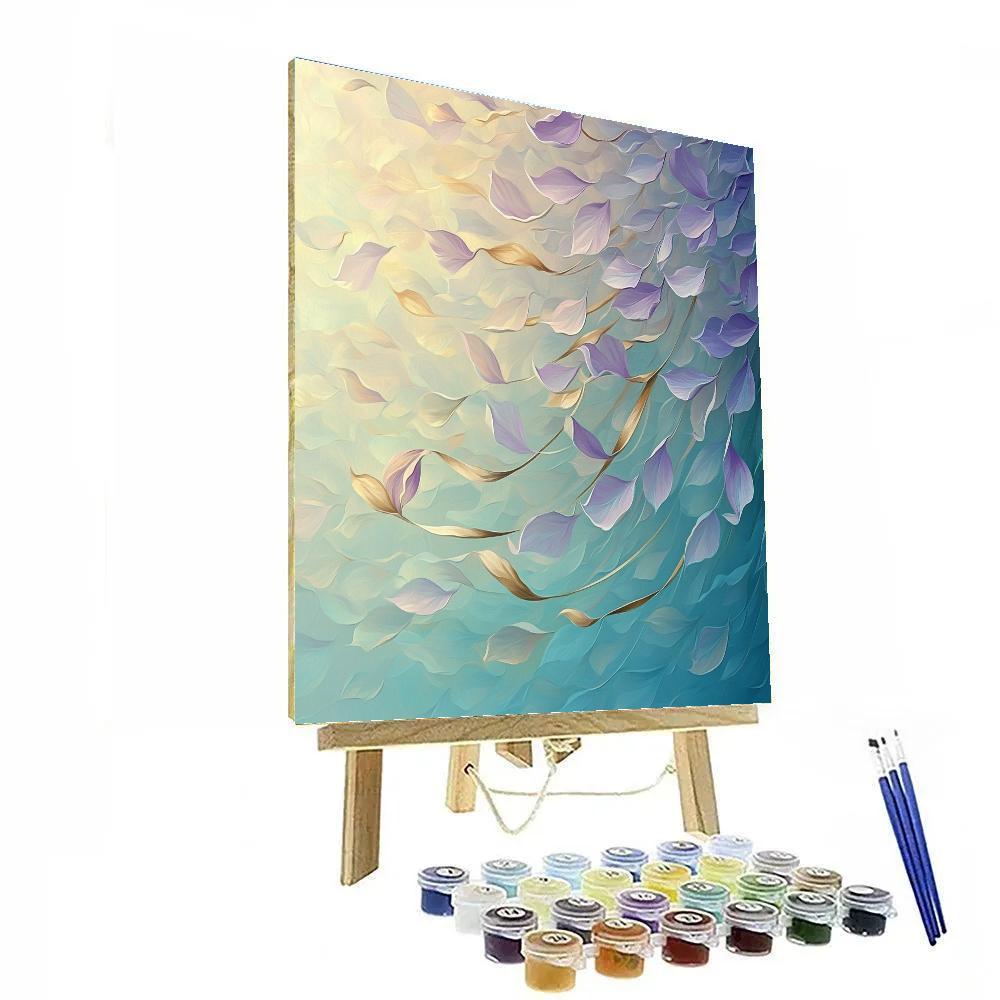 Alphonse Mucha Inspired Aurora Petal Cascade Paint by numbers kits