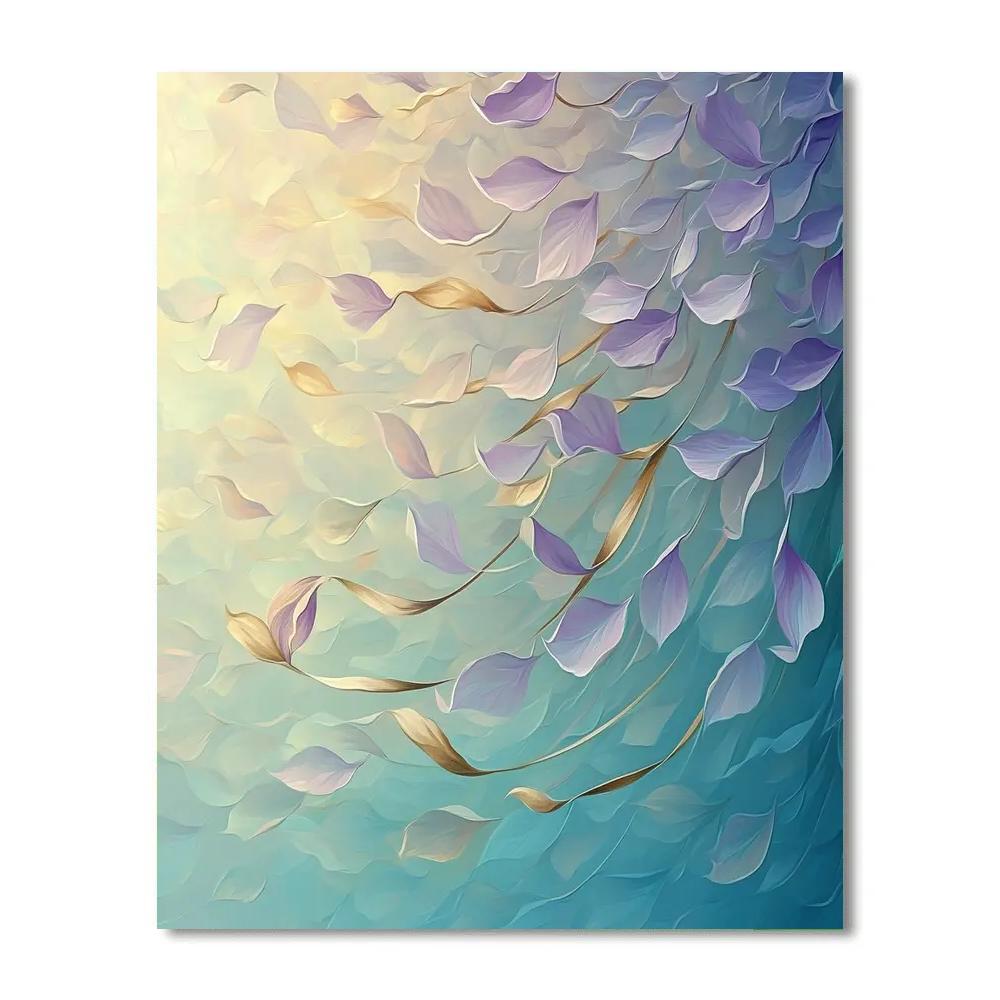 Alphonse Mucha Inspired Aurora Petal Cascade Paint by numbers kits