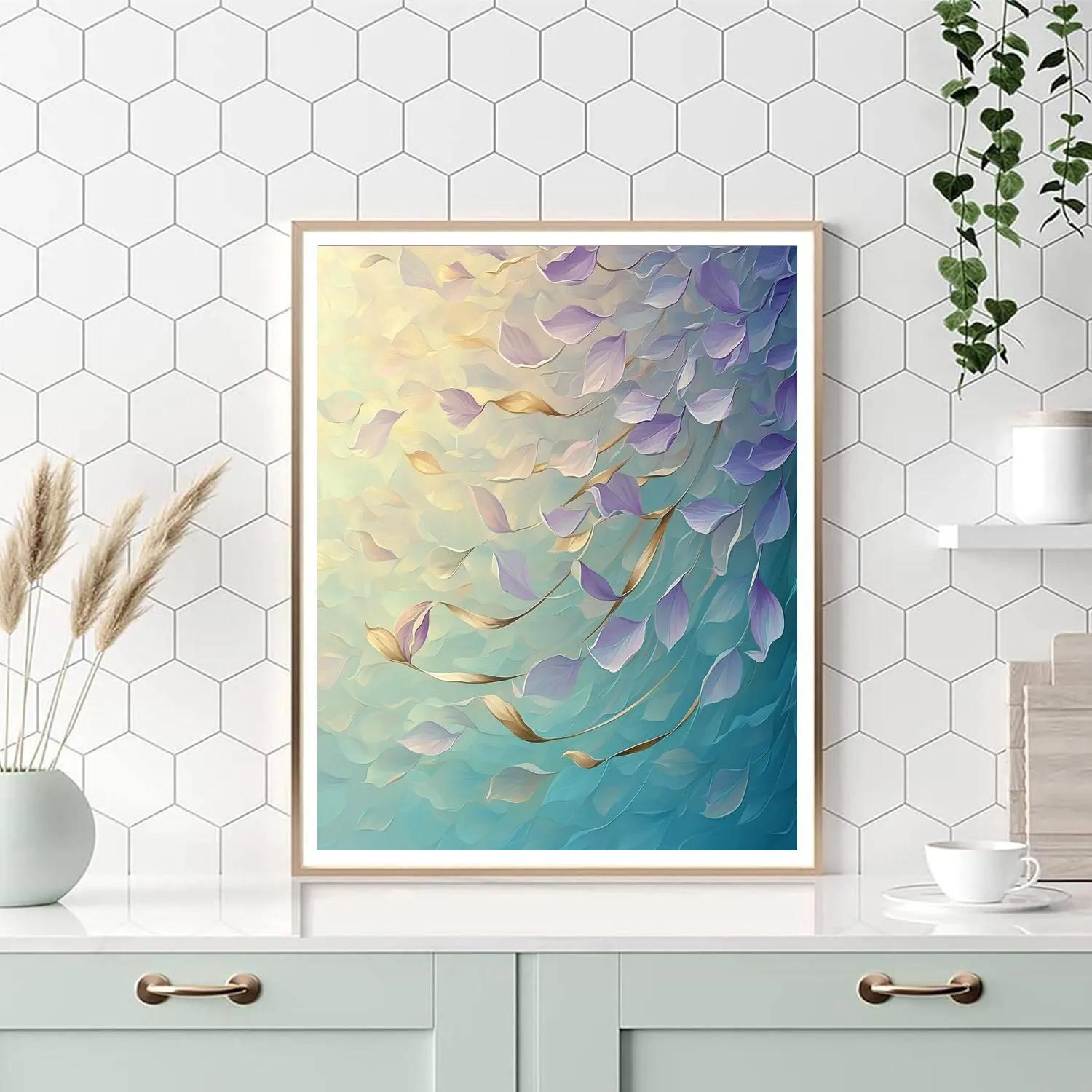 Alphonse Mucha Inspired Aurora Petal Cascade Paint by numbers kits