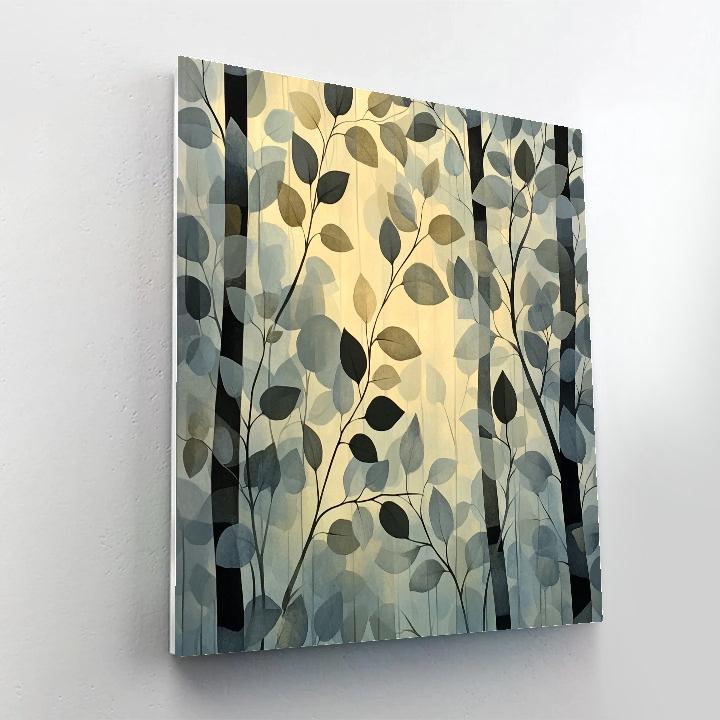 M.C. Escher Inspired Fractal Forest Canopy Numbered painting kits